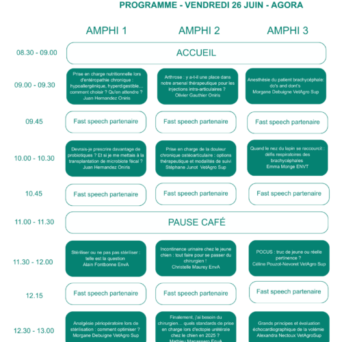 programme vendredi 26 juin